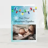 Our First Christmas, Daddy and Child Personalized Card