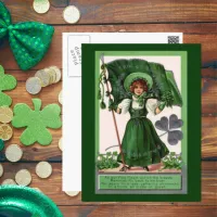 Vintage St. Patrick's Day Erin Go Bragh Postcard