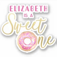 Sweet One Donut First Birthday  Sticker