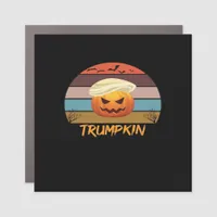 Halloween Trumpkin Vintage Us Car Magnet