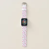 Pink Paw Prints Pattern Apple Watch Band