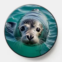 Cute Seal Sticking his Head out of Water PopSocket