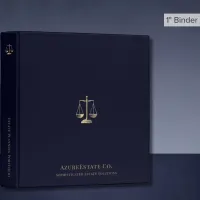 Elegant Estate Planning Binder Justice Scales