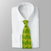 Cute Green Frog Artwork Painting Pattern Neck Tie