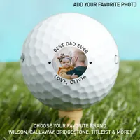 Personalized Best Dad Ever Custom Photo Callaway Golf Balls