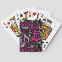 Born to Dance Pink ID277 Poker Cards