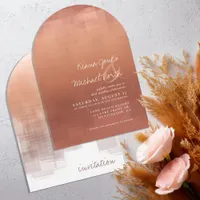 Watercolor Reflections Wedding Clay Arch ID774 Invitation