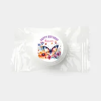 Butterfly in Flowers Girl's Birthday Party  Life Saver® Mints