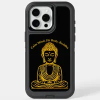 Golden Buddha in Peaceful Pose iPhone 15 Pro Max Case