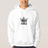 No Kings In America Minimal Clean Hoodie