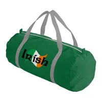 Irish Flag with Celtic Font Gym Bag