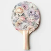 Elegant Rose Blossoms Ping Pong Paddle