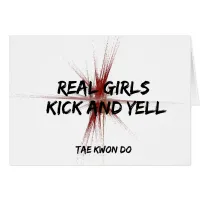 Martial Arts Taekwondo Real Girls Kick and Yell