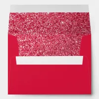 Crimson Glitter Envelope