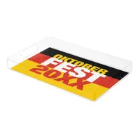 Oktoberfest Octoberfest German Flag Acrylic Tray