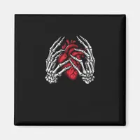 Skeleton Hands Holding Heart Halloween Costume  Magnet