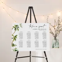 8 Table Seating Chart , Tropical Seating Chart  Foam Board