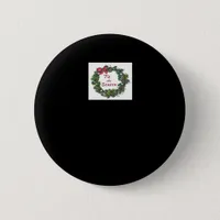 Tis The Season Christmas Wreath Button