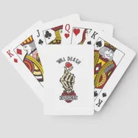 Skeleton Heart Till Death Do Us Part Poker Cards