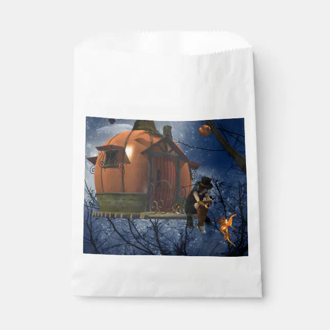 Cute Halloween Creature Encounter Favor Bag