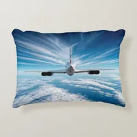 Beyond the Horizon: Concorde from Behind Accent Pillow