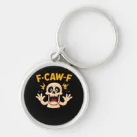 Halloween F-Caw-F Skull Keychain