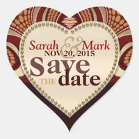 Tribal Earth Save the Date Sticker