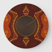 Earth Tribal Love Wall Clock