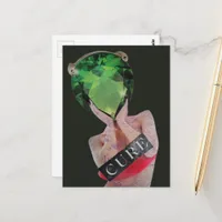 Surreal Gemstone Lady Collage  Postcard