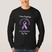 I Wear a CF Purple Ribbon for my Son T-Shirt