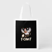 Funny F Caw F Hen Creative Casual Style Grocery Bag