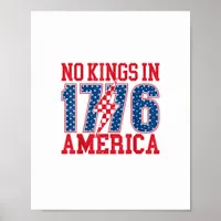 No Kings In America We The People Vintage Poster