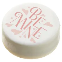 Valentine's Day Be Mine Chic Pink Hearts Chocolate Covered Oreo
