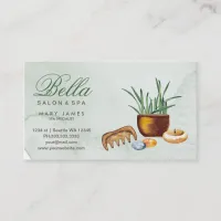 salon and spa business card appointment card