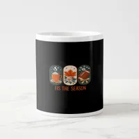 Tis The Season Football Game Day, Fall Autumn Giant Coffee Mug