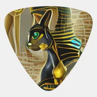 Ancient Egyptian Cat Goddess Bastet AI Art Guitar Pick