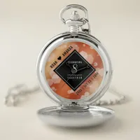 Elegant 8th Bronze Wedding Anniversary Pocket Watch