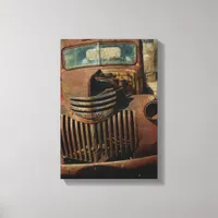 Abandoned Old Truck Canvas Print