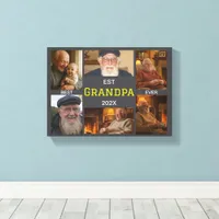 Best Grandpa Ever  – Personalized Photos Canvas Print