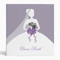 Purple Bridal shower Recipe Folder