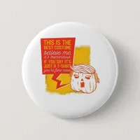 Trumpkin Pumpkin Funny Halloween Quote Button