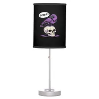 F-Caw-F Crow Skull Halloween Humor Graphic Design  Table Lamp