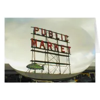 Public Market in Seattle, WA Card