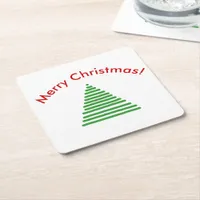 Paper Coaster - Stylized Tree with Curved Text