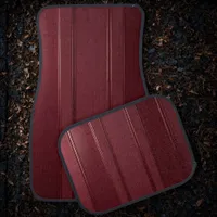 Premium Burgundy Car Mats Set