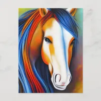 Beautiful Colorful Horse Postcard