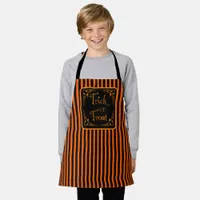 Halloween Pumpkin Orange Trick or Treat Apron