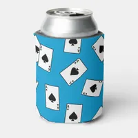 Poker Player Winning Card Ace of Spades Can Cooler