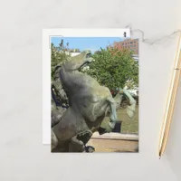 Kansas City Fountain Horse in Autumm Postcard