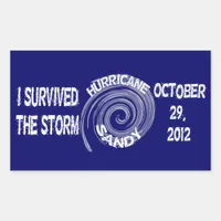Hurricane Sandy Rectangular Sticker
